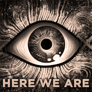 here we are podcast logo here we are podcast logo