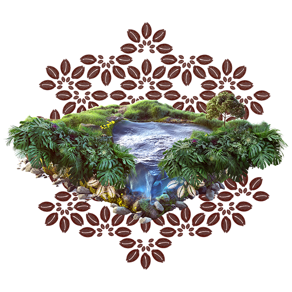 Puka Shell and river artwork by SoulCentro